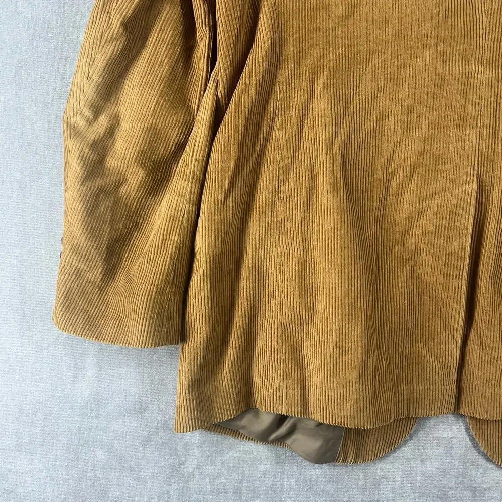 Joe Namath Signature Collection Vintage 80s Tan Corduroy Blazer 48L